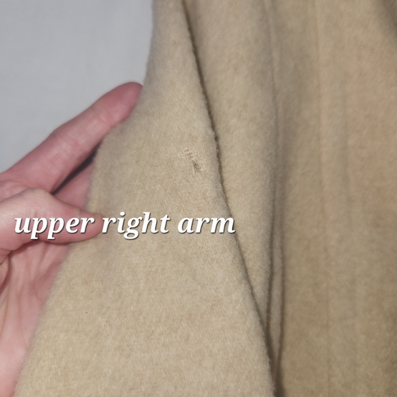 ⭐️Bromley 100% Wool Beige Coat with Attached Scarf – Classic & Timeless Size 16 - Picture 10 of 14